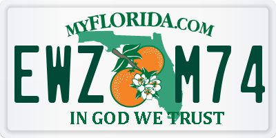 FL license plate EWZM74
