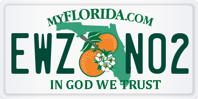 FL license plate EWZN02