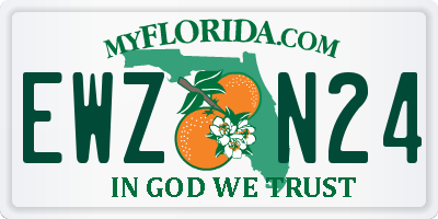 FL license plate EWZN24