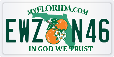 FL license plate EWZN46