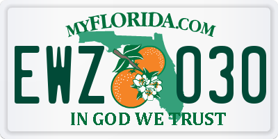 FL license plate EWZO30