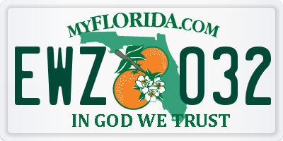 FL license plate EWZO32