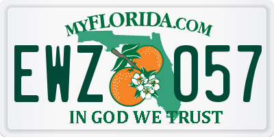 FL license plate EWZO57