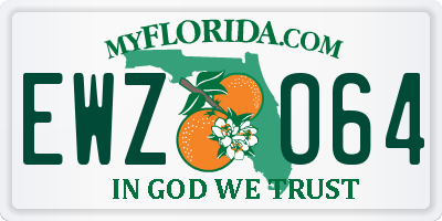 FL license plate EWZO64