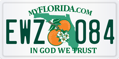 FL license plate EWZO84