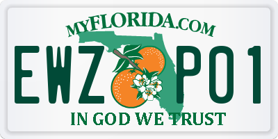FL license plate EWZP01