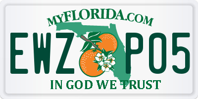 FL license plate EWZP05