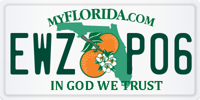 FL license plate EWZP06