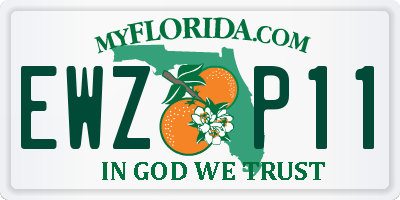 FL license plate EWZP11