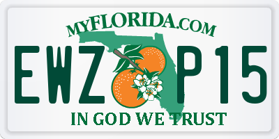 FL license plate EWZP15