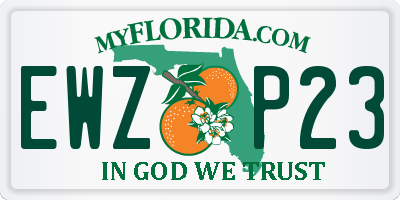 FL license plate EWZP23
