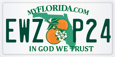 FL license plate EWZP24