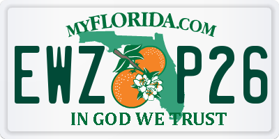 FL license plate EWZP26