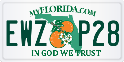FL license plate EWZP28