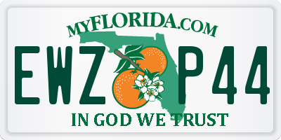 FL license plate EWZP44