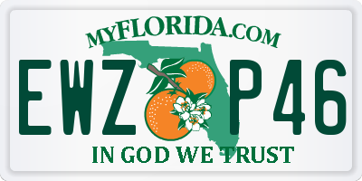 FL license plate EWZP46