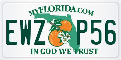 FL license plate EWZP56
