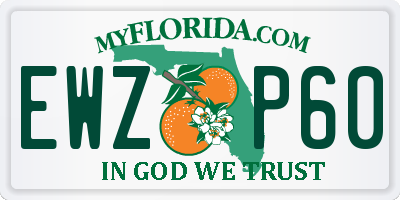 FL license plate EWZP60