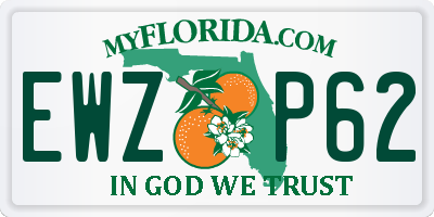 FL license plate EWZP62
