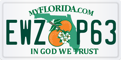 FL license plate EWZP63