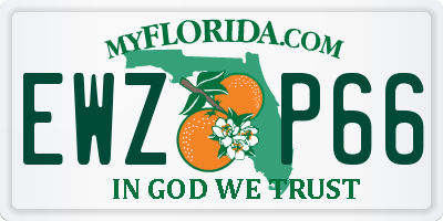 FL license plate EWZP66