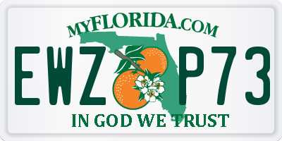 FL license plate EWZP73