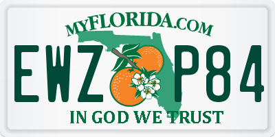 FL license plate EWZP84