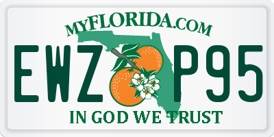 FL license plate EWZP95