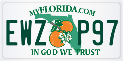 FL license plate EWZP97