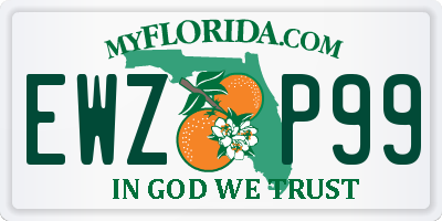 FL license plate EWZP99