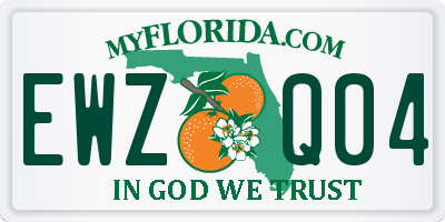 FL license plate EWZQ04