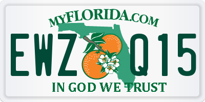 FL license plate EWZQ15