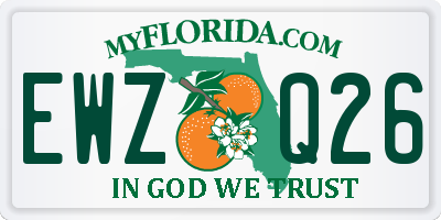 FL license plate EWZQ26
