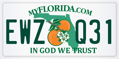 FL license plate EWZQ31