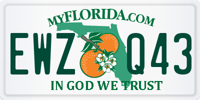 FL license plate EWZQ43