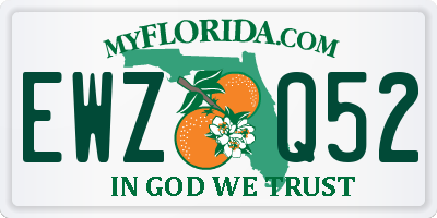 FL license plate EWZQ52