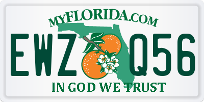 FL license plate EWZQ56