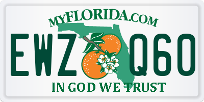 FL license plate EWZQ60