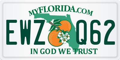 FL license plate EWZQ62
