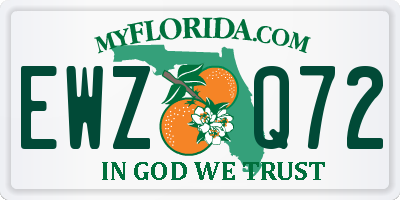 FL license plate EWZQ72