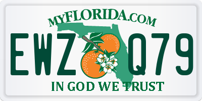 FL license plate EWZQ79