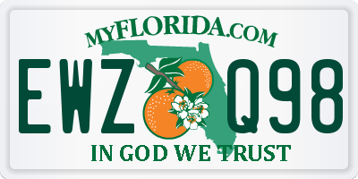 FL license plate EWZQ98