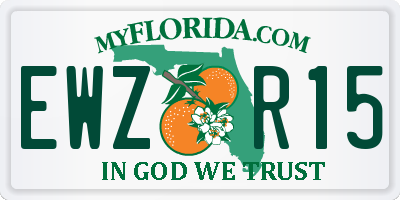 FL license plate EWZR15