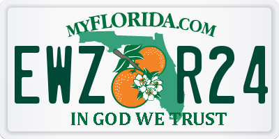 FL license plate EWZR24