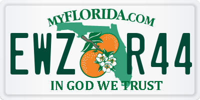 FL license plate EWZR44