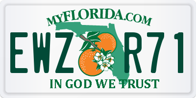 FL license plate EWZR71