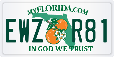 FL license plate EWZR81