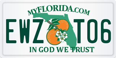 FL license plate EWZT06