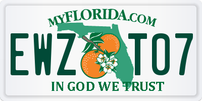 FL license plate EWZT07