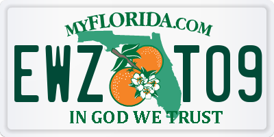 FL license plate EWZT09